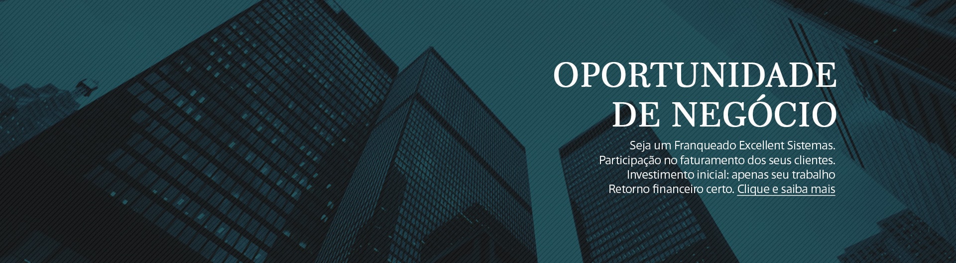 Oportunidade de Negocio - Seja Franqueado Excellent Sistemas - Retorno Financeiro certo